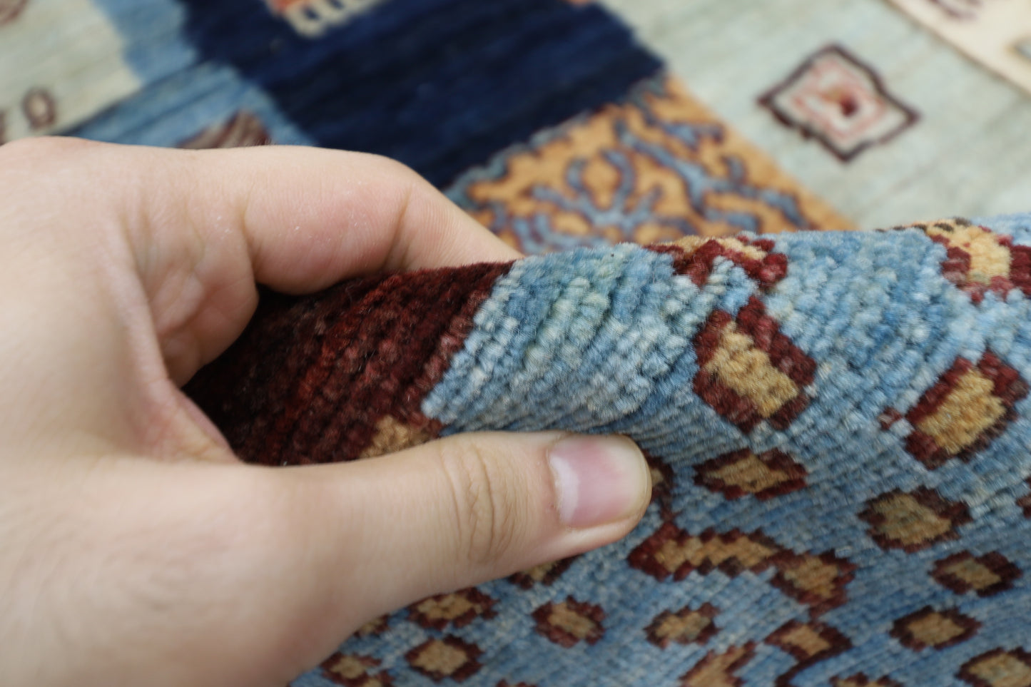 199 x 297 cm | Gabbeh Afghan Tribal Hand Knotted Veg Dye Wool carpet