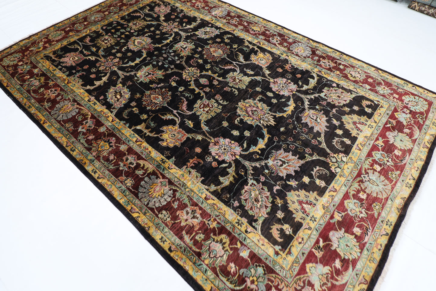 202 x 302 cm | Sultani Afghan Tribal Hand Knotted Veg Dye Wool carpet