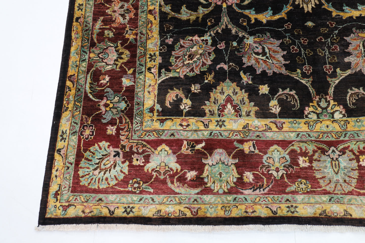 202 x 302 cm | Sultani Afghan Tribal Hand Knotted Veg Dye Wool carpet