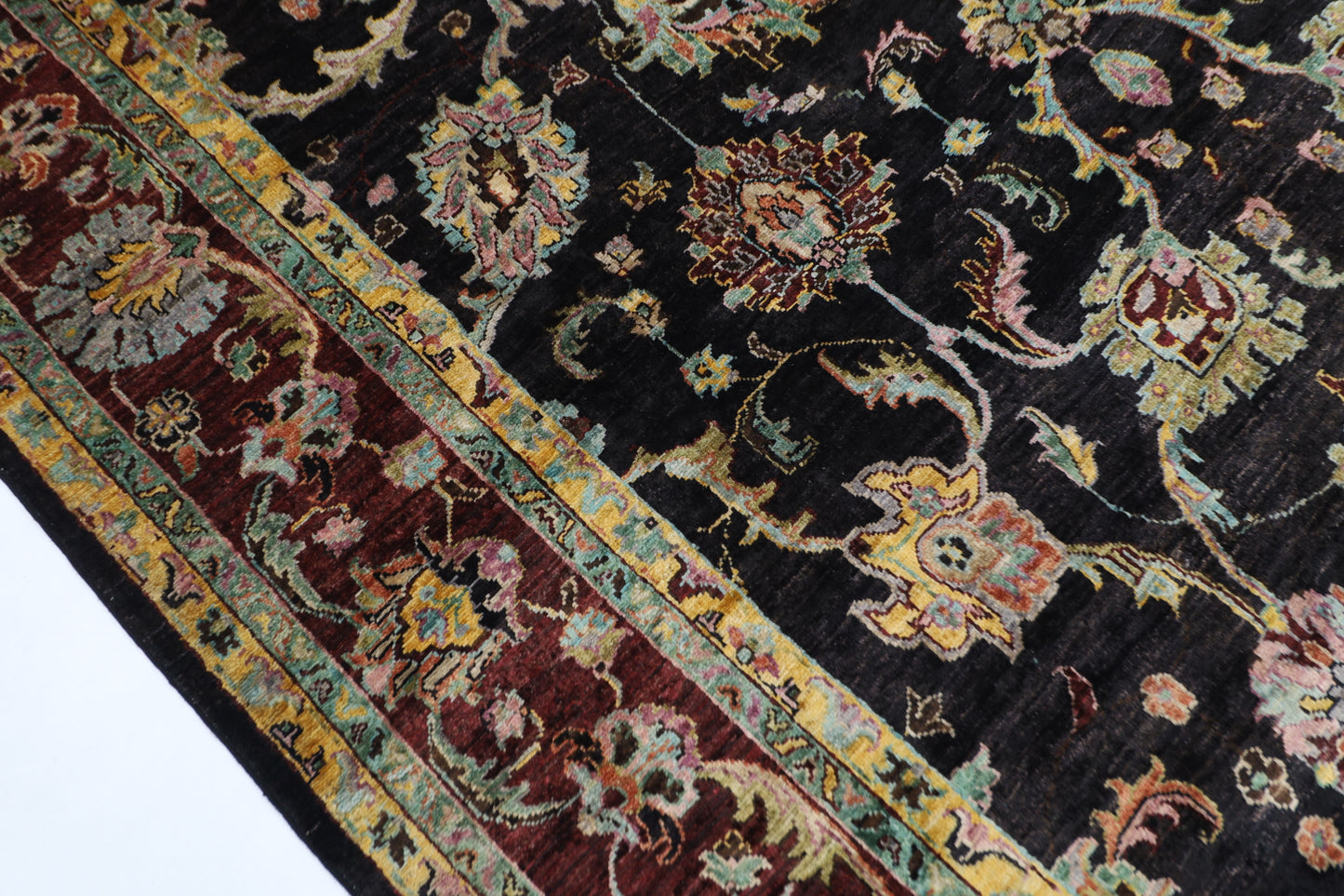 202 x 302 cm | Sultani Afghan Tribal Hand Knotted Veg Dye Wool carpet