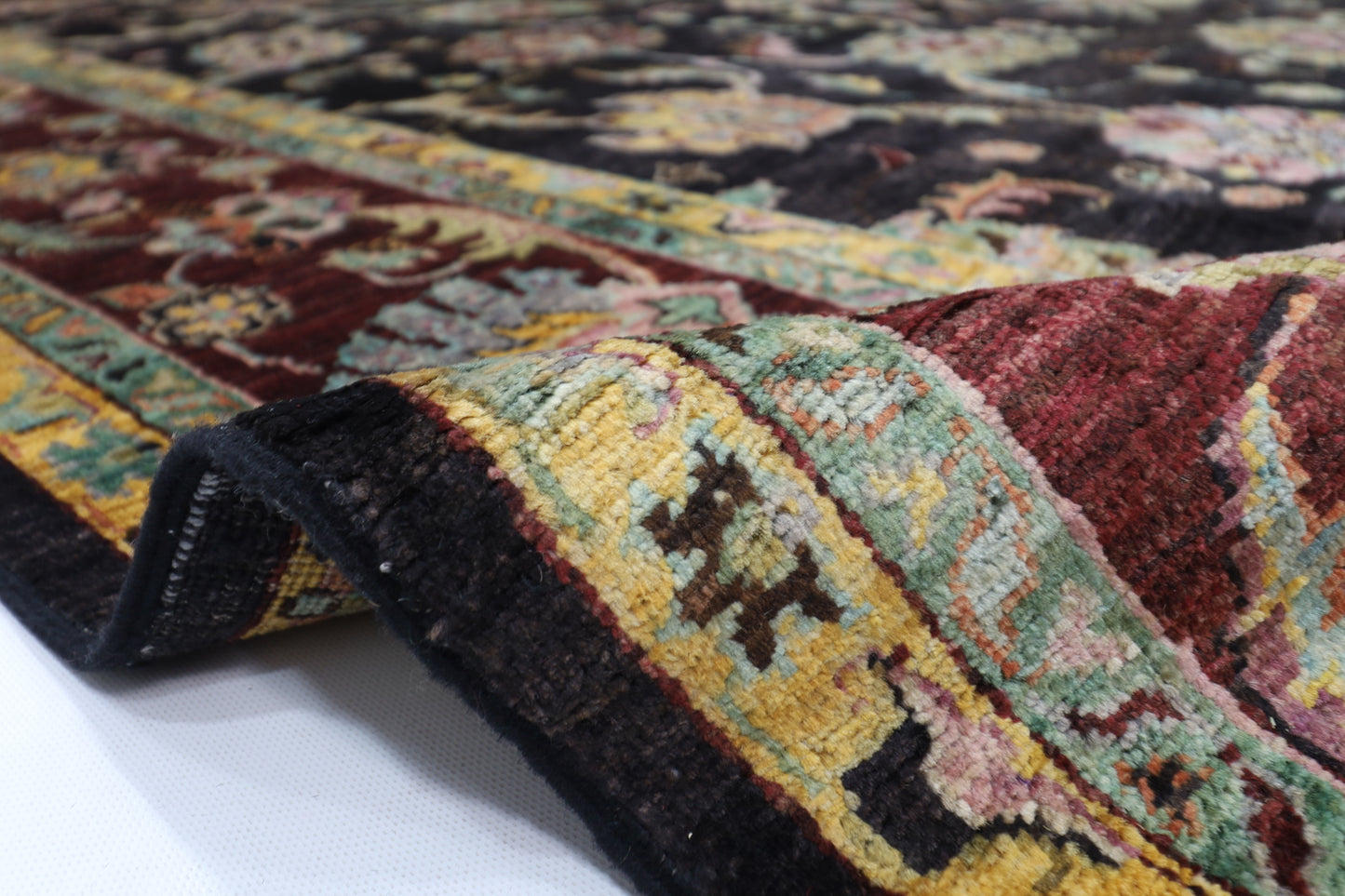 202 x 302 cm | Sultani Afghan Tribal Hand Knotted Veg Dye Wool carpet