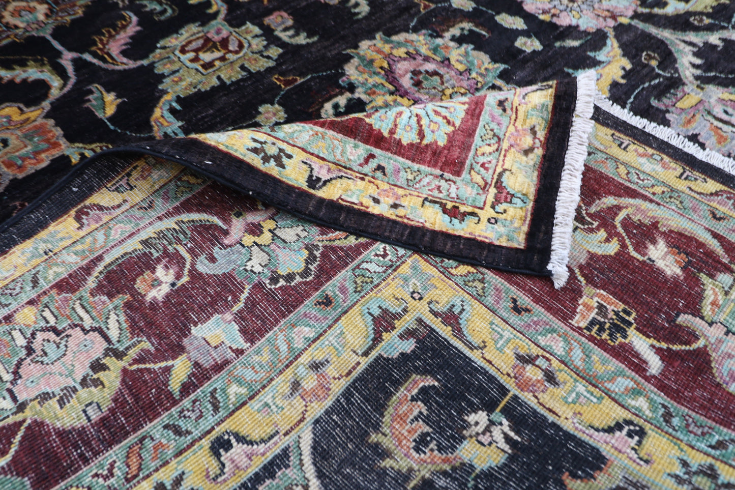 202 x 302 cm | Sultani Afghan Tribal Hand Knotted Veg Dye Wool carpet