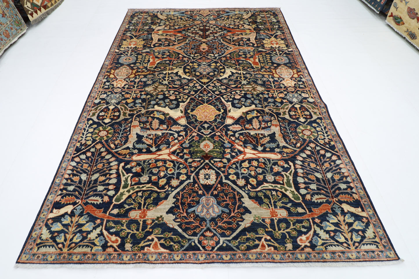 202 x 296 cm | Bidjar Afghan Tribal Hand Knotted Veg Dye Wool carpet