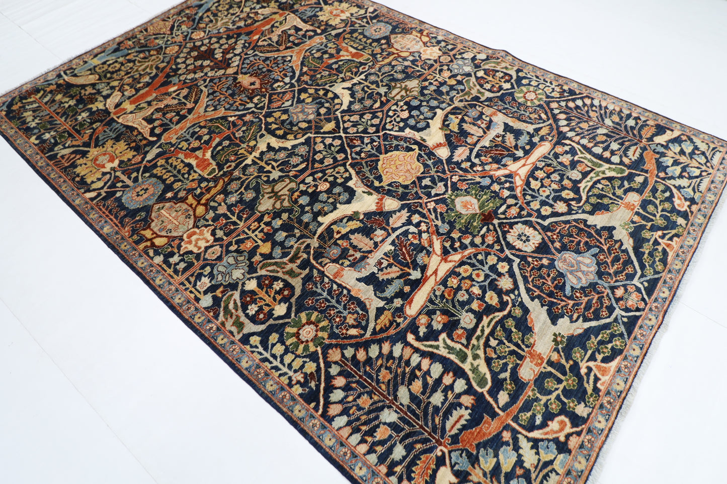 202 x 296 cm | Bidjar Afghan Tribal Hand Knotted Veg Dye Wool carpet