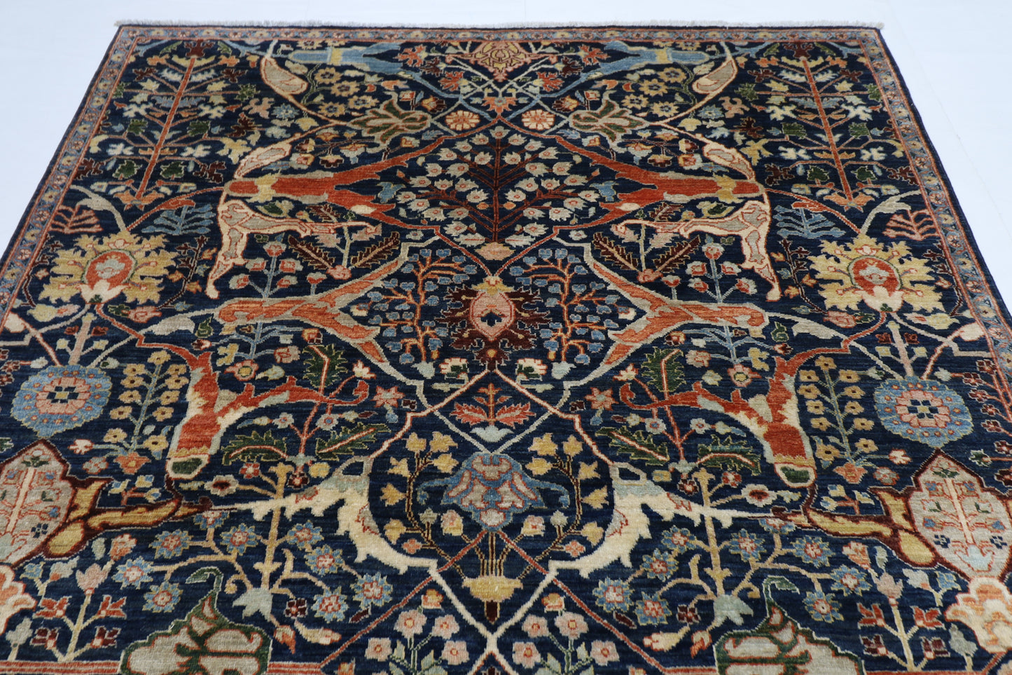 202 x 296 cm | Bidjar Afghan Tribal Hand Knotted Veg Dye Wool carpet