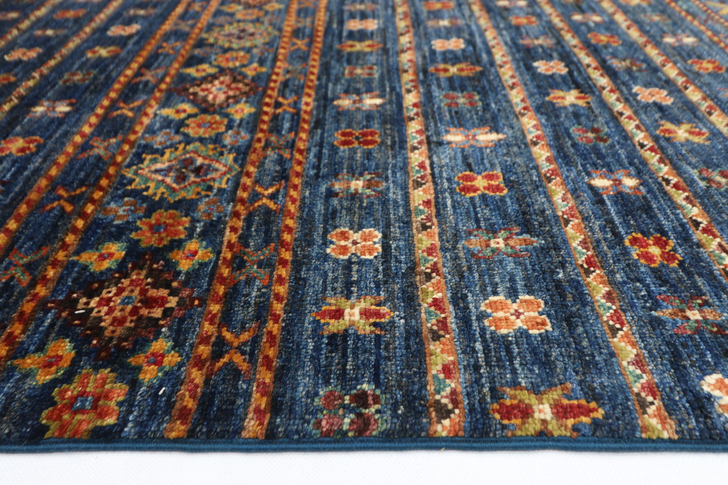 178 x 248 cm | Khorjun Afghan Tribal Hand Knotted Veg Dye Wool carpet