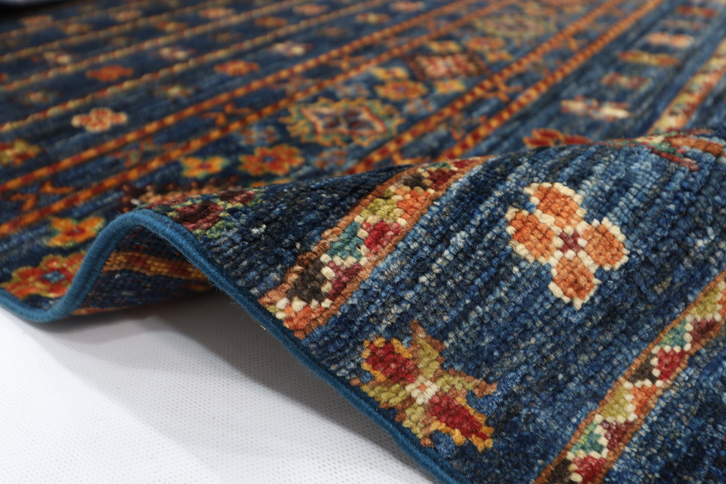 178 x 248 cm | Khorjun Afghan Tribal Hand Knotted Veg Dye Wool carpet