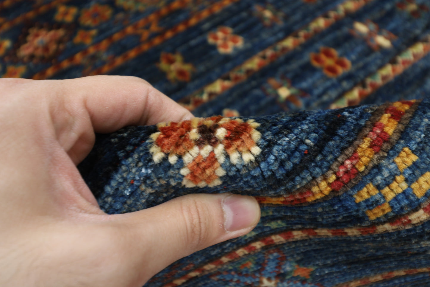 178 x 248 cm | Khorjun Afghan Tribal Hand Knotted Veg Dye Wool carpet
