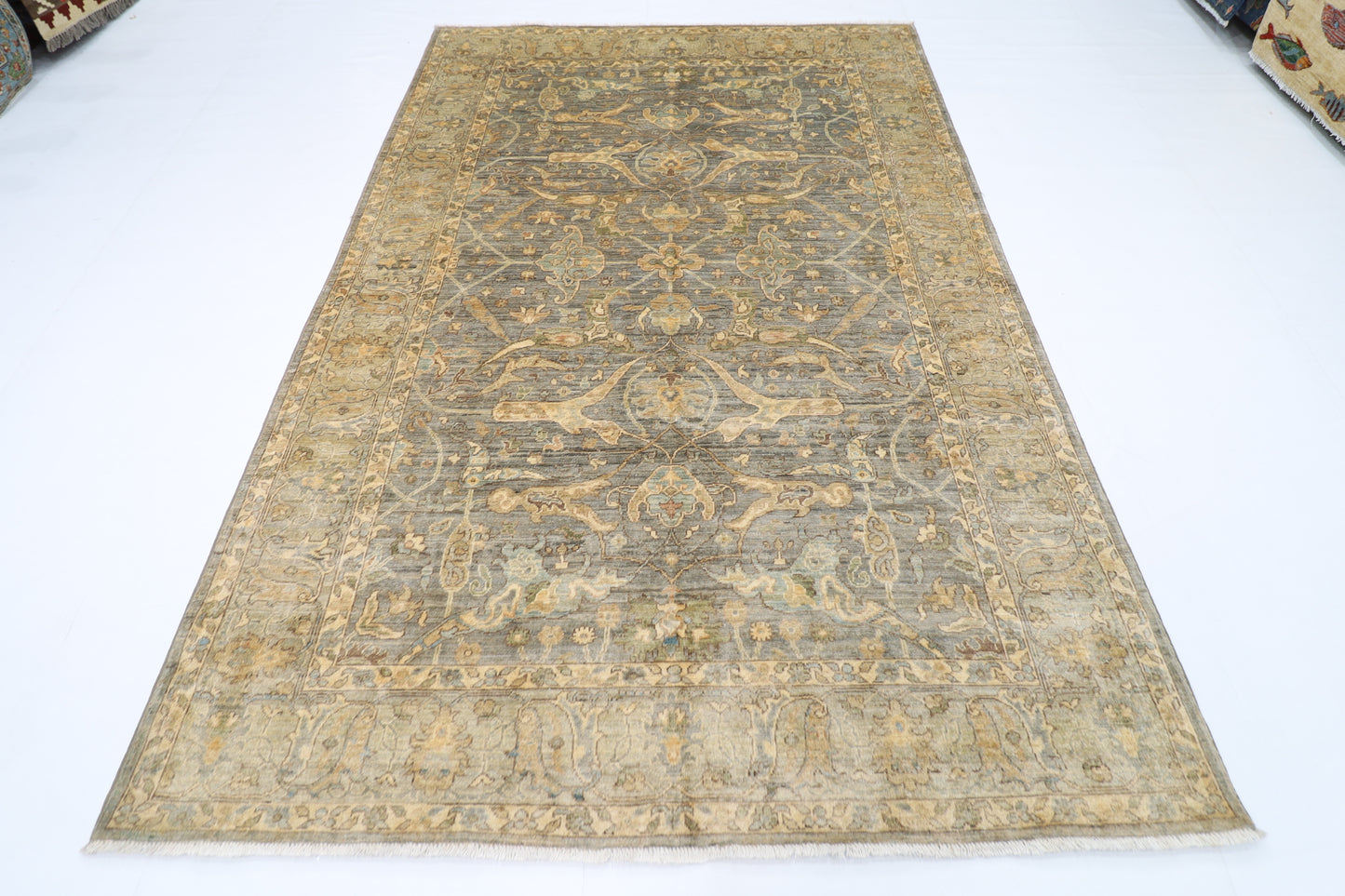 181 x 272 cm | Bidjar Afghan Tribal Hand Knotted Veg Dye Wool carpet