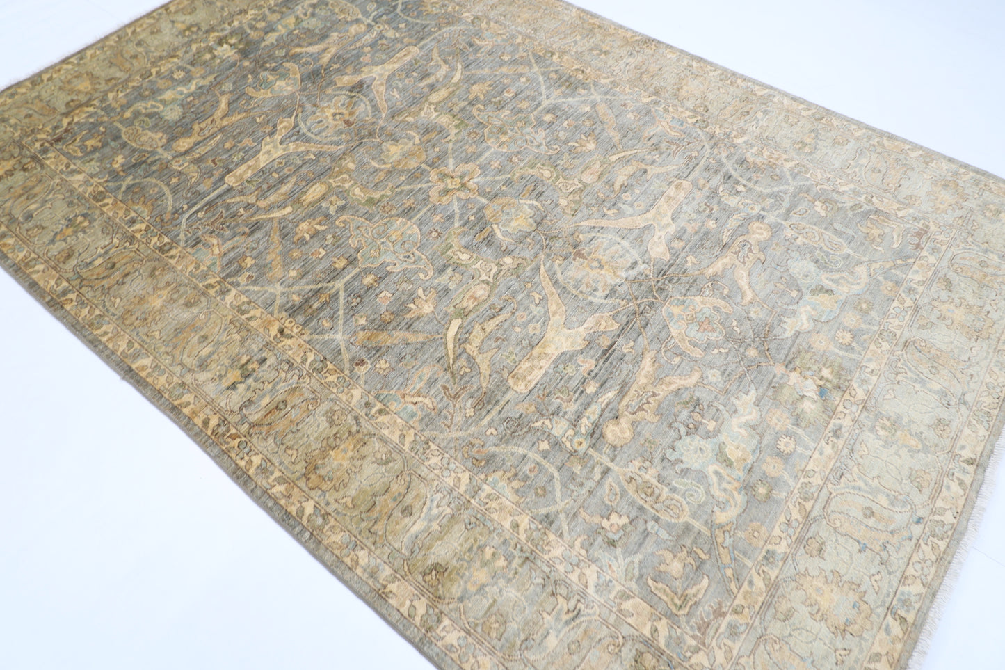 181 x 272 cm | Bidjar Afghan Tribal Hand Knotted Veg Dye Wool carpet