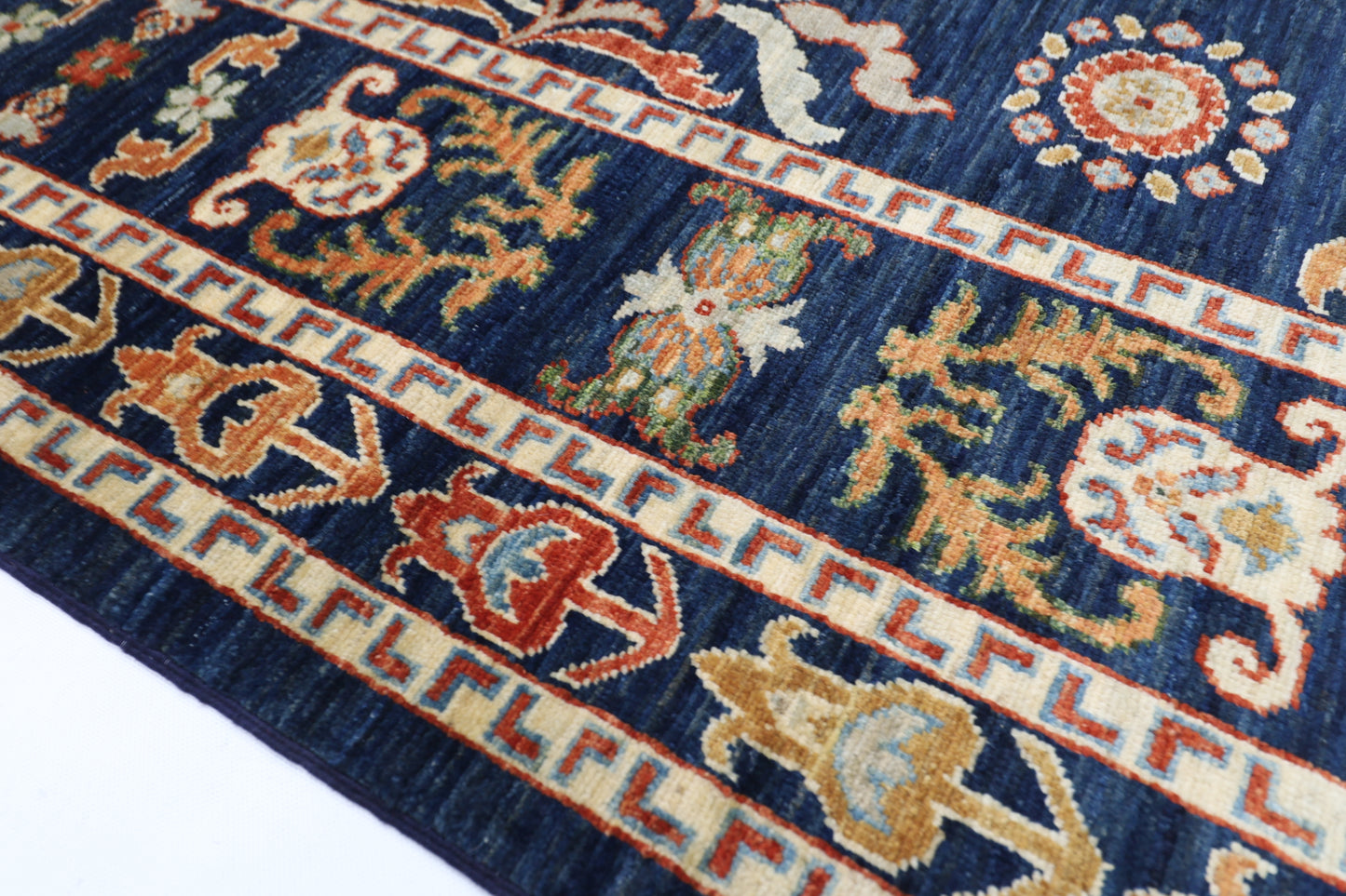 200 x 293 cm | Suzani Afghan Tribal Hand Knotted Veg Dye Wool carpet