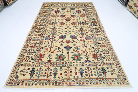 197 x 297 cm | Sultani Afghan Tribal Hand Knotted Veg Dye Wool carpet