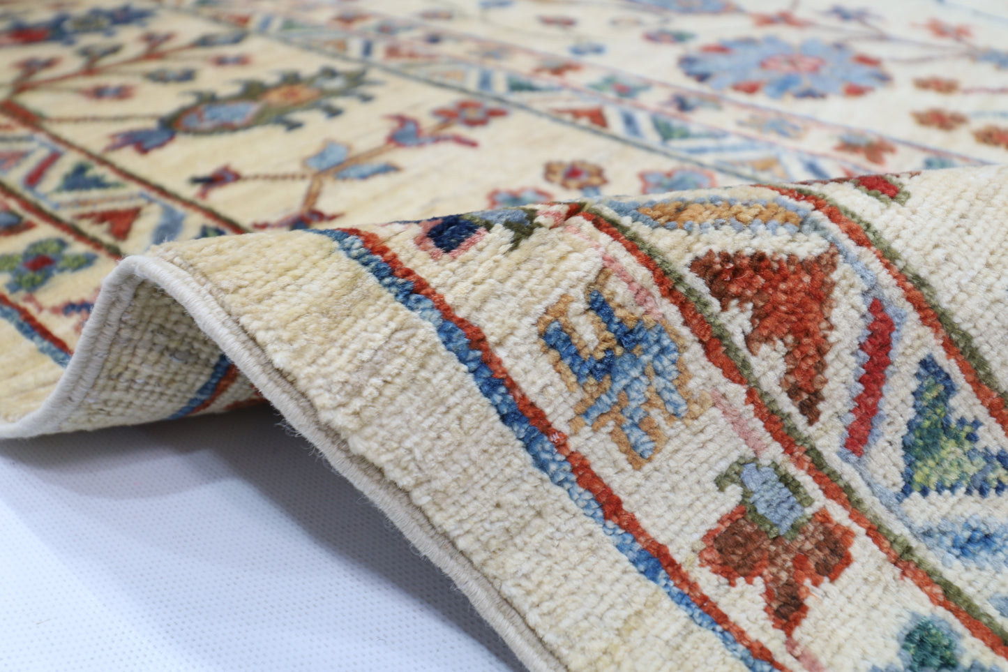 197 x 297 cm | Sultani Afghan Tribal Hand Knotted Veg Dye Wool carpet