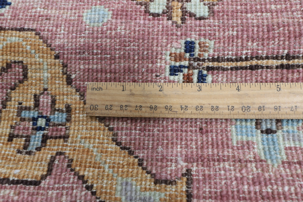 87 x 419 cm | Floral Runner Design Hand Knotted Veg Dye Wool Afghan Carpet