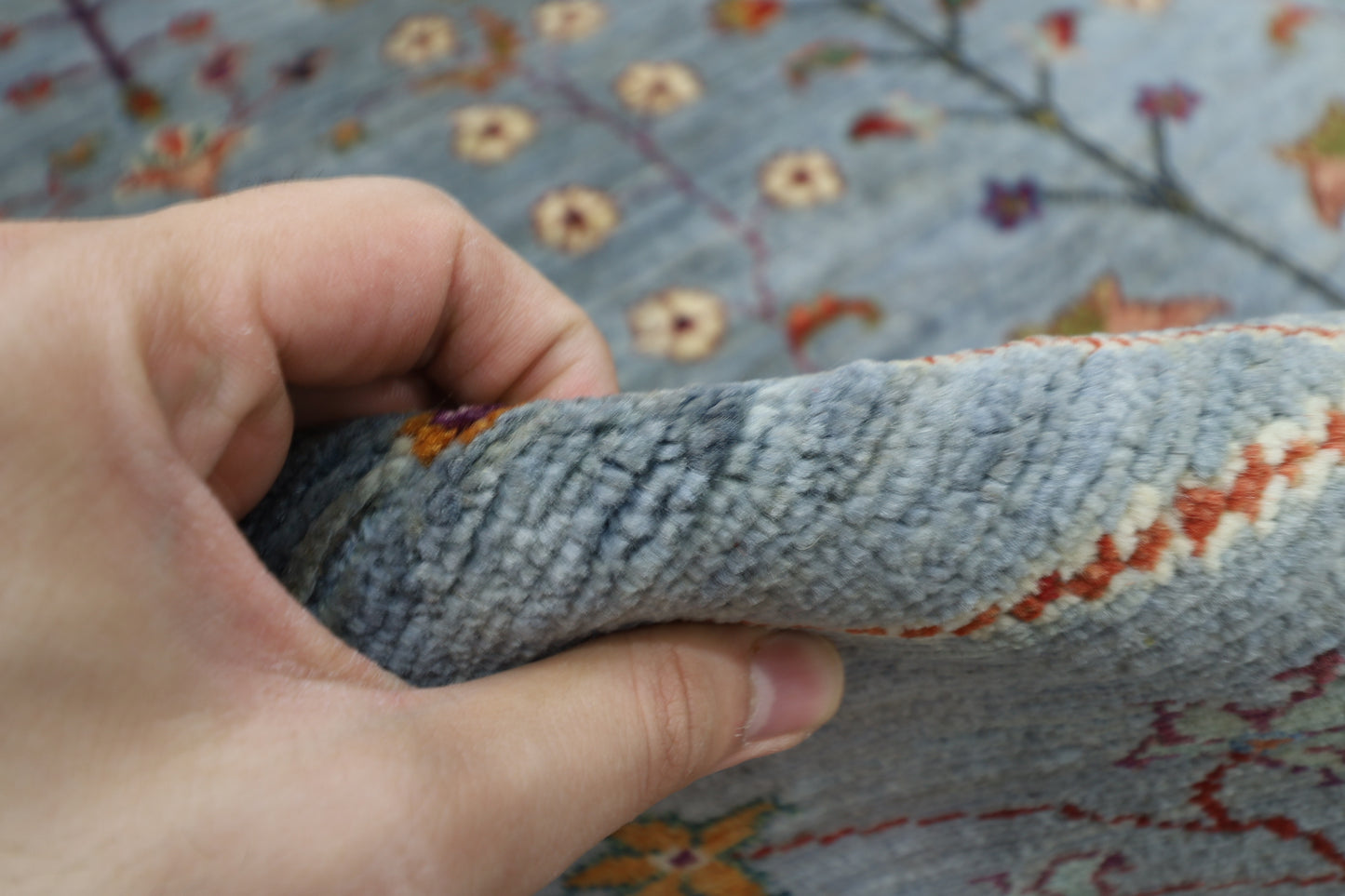 204 x 296 cm | Sultani Afghan Tribal Hand Knotted Veg Dye Wool carpet