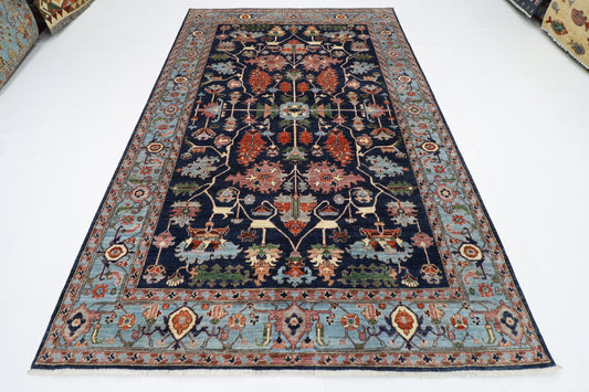 200 x 303 cm | Oriental Afghan Tribal Hand Knotted Veg Dye Wool carpet