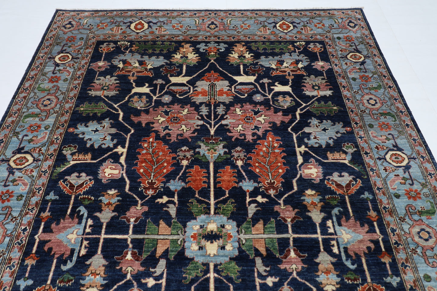 200 x 303 cm | Oriental Afghan Tribal Hand Knotted Veg Dye Wool carpet