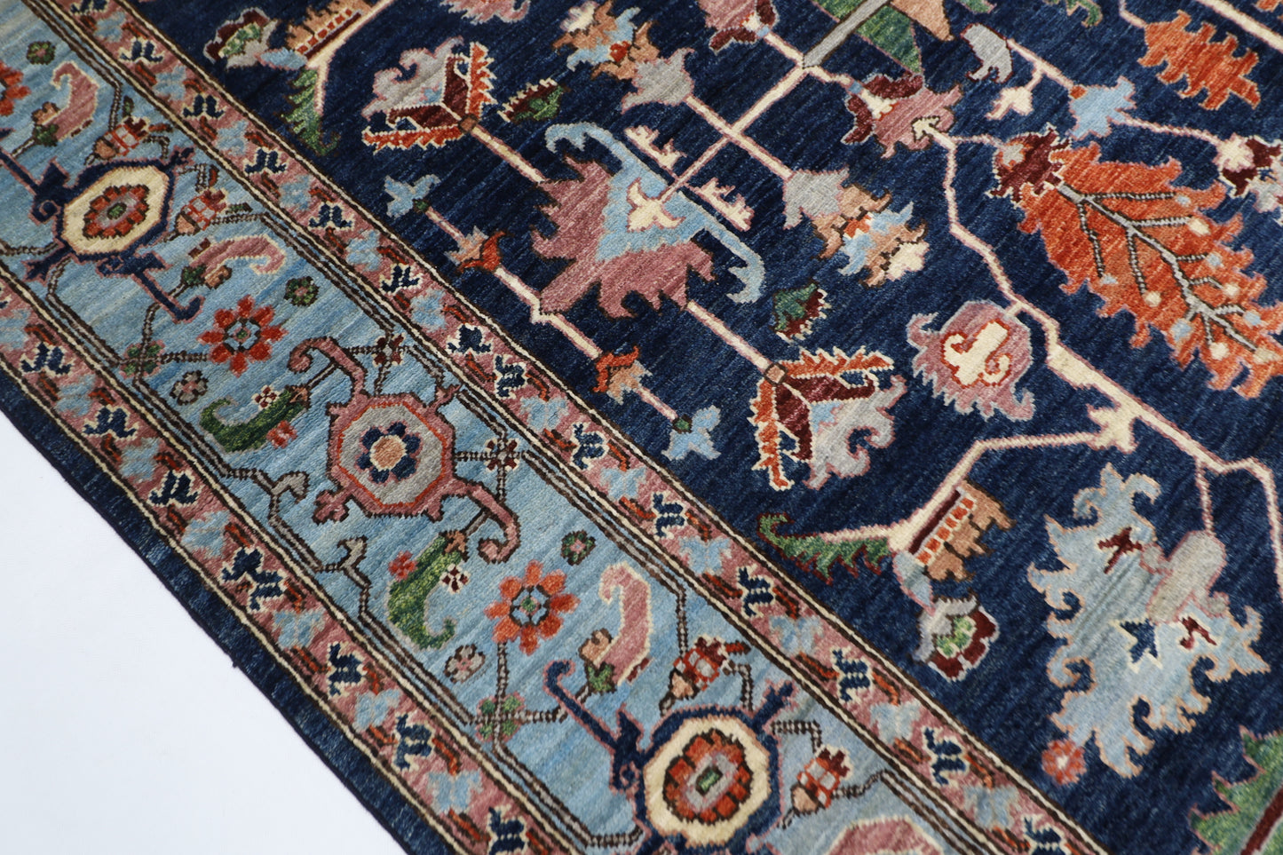 200 x 303 cm | Oriental Afghan Tribal Hand Knotted Veg Dye Wool carpet