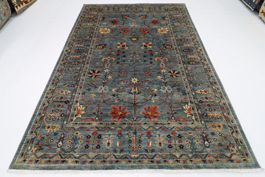 200 x 293 cm | Sultani Afghan Tribal Hand Knotted Veg Dye Wool carpet