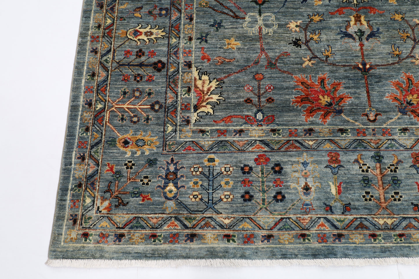 200 x 293 cm | Sultani Afghan Tribal Hand Knotted Veg Dye Wool carpet