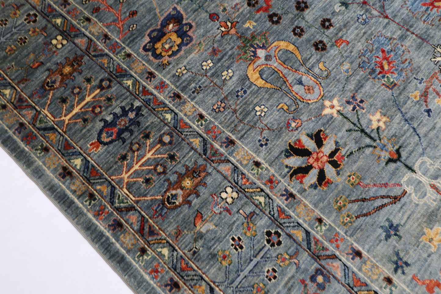 200 x 293 cm | Sultani Afghan Tribal Hand Knotted Veg Dye Wool carpet