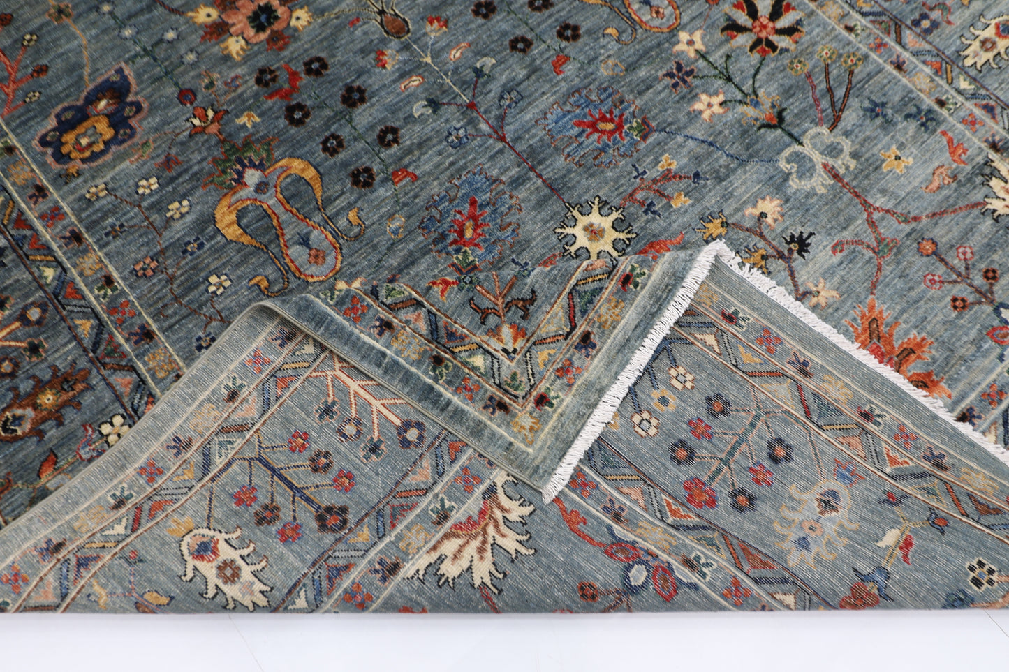 200 x 293 cm | Sultani Afghan Tribal Hand Knotted Veg Dye Wool carpet