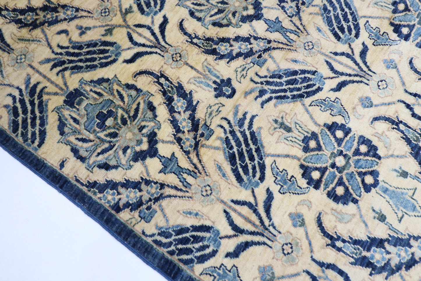 180 x 275 cm | Floral Afghan Tribal Hand Knotted Veg Dye Wool carpet