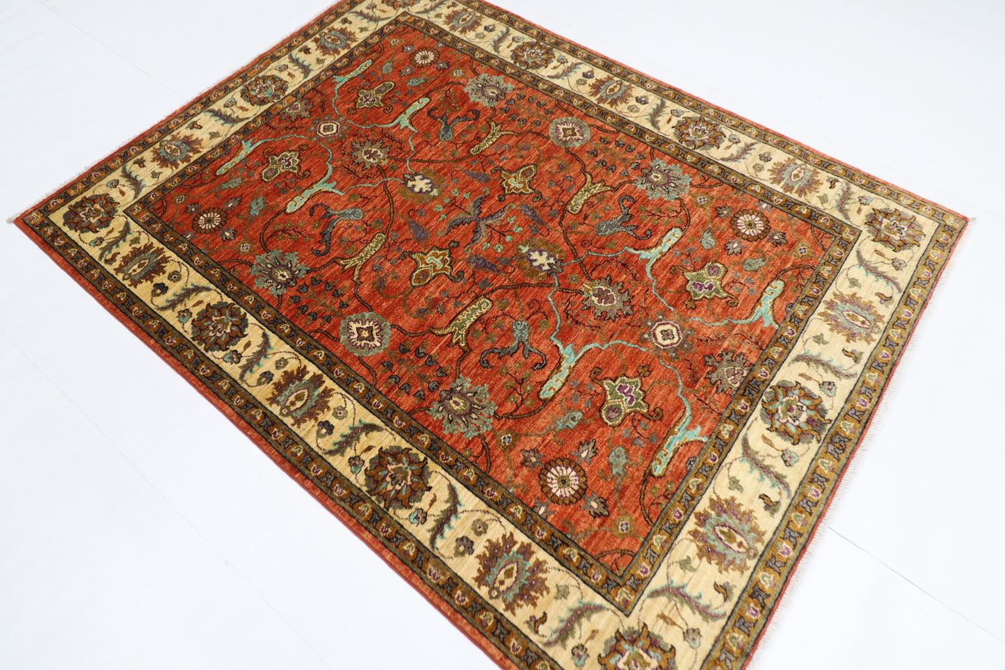 151 x 199 cm | Bidjar Afghan Tribal Hand Knotted Veg Dye Wool carpet