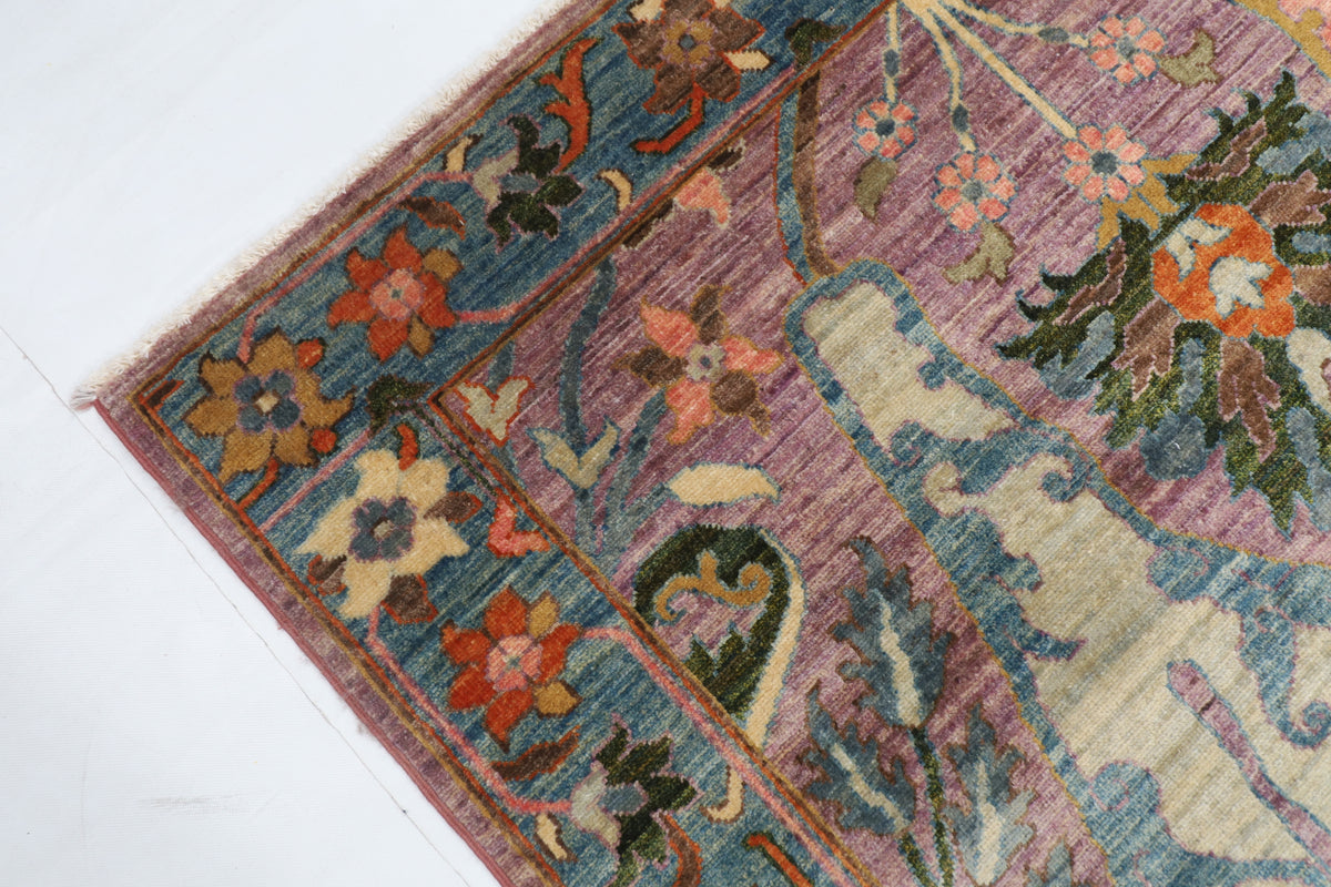 245 x 301 cm | Alfombra afgana de lana teñida con vegetales anudada a mano diseño Kawros