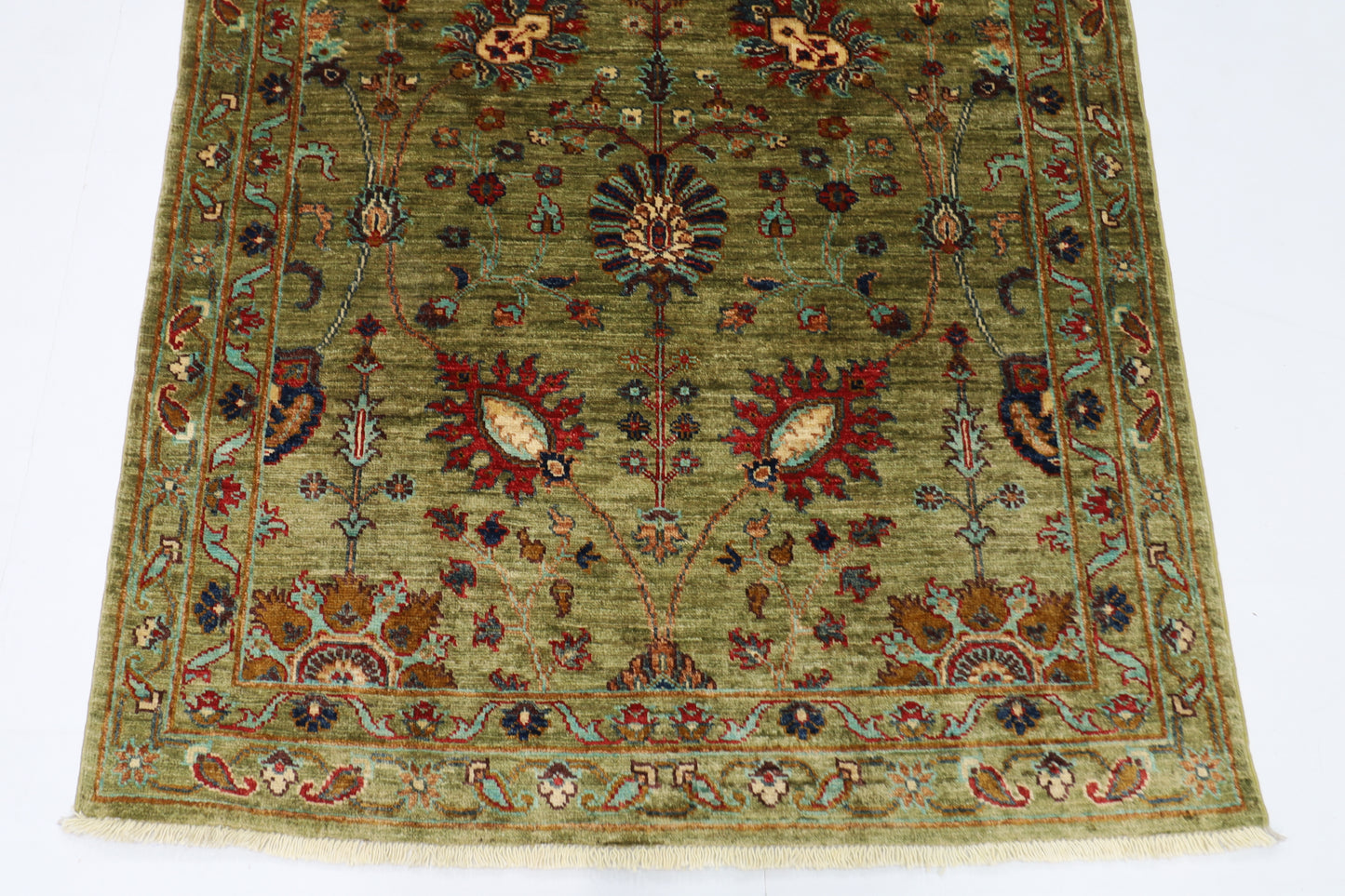 117 x 182 cm | Sultani Afghan Tribal Hand Knotted Veg Dye Wool carpet