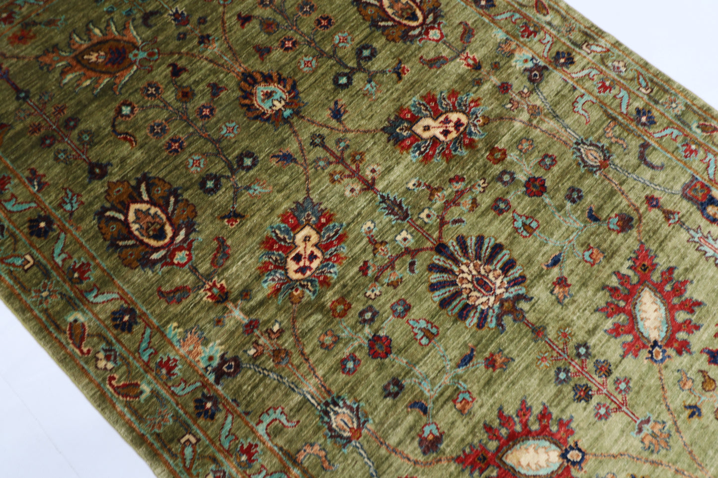 117 x 182 cm | Sultani Afghan Tribal Hand Knotted Veg Dye Wool carpet