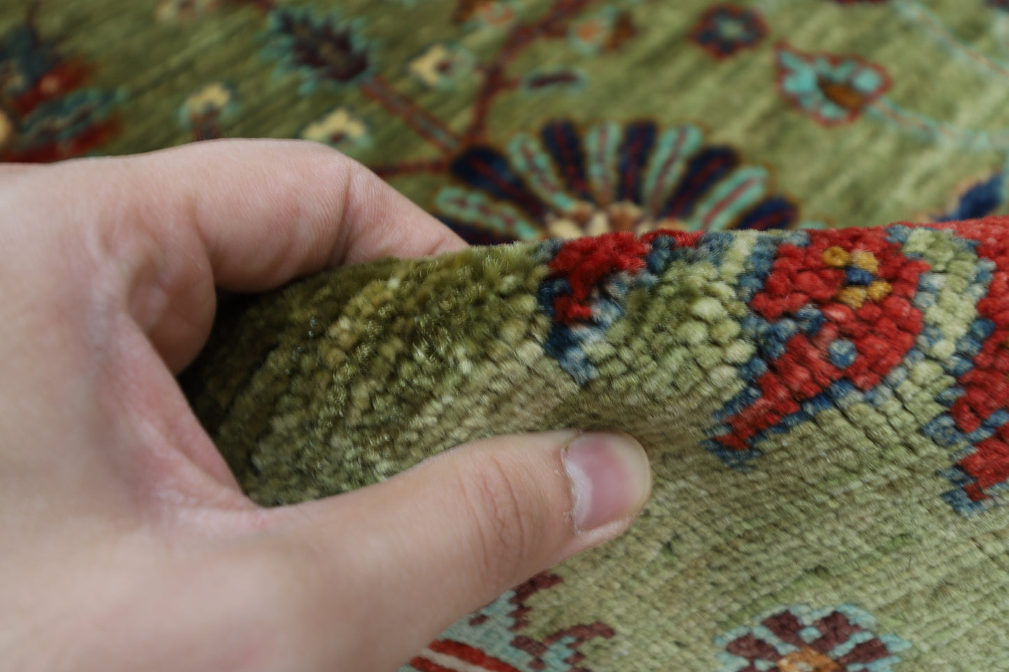 117 x 182 cm | Sultani Afghan Tribal Hand Knotted Veg Dye Wool carpet