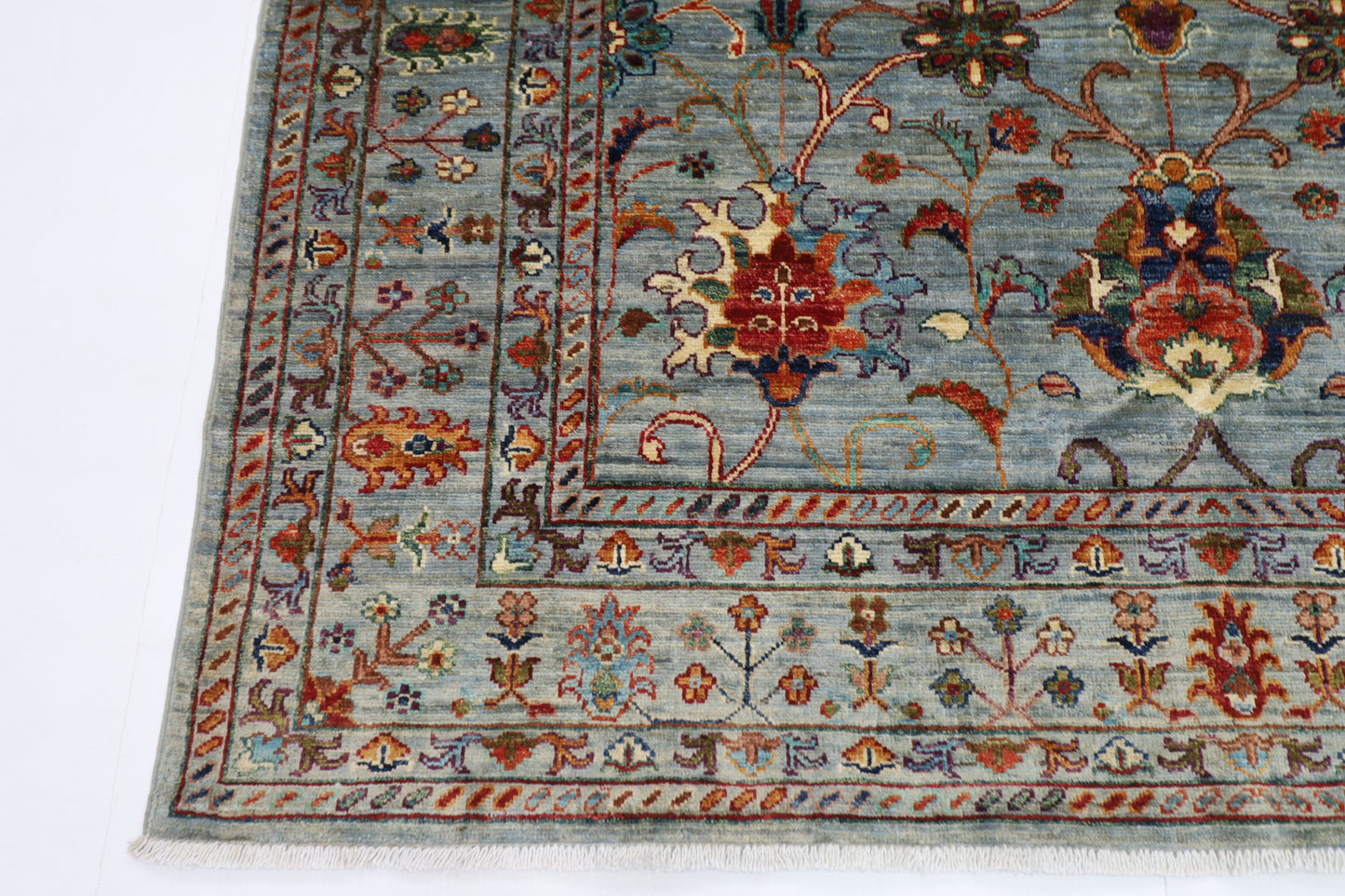 170 x 241 cm | Sultani Afghan Tribal Hand Knotted Veg Dye Wool carpet