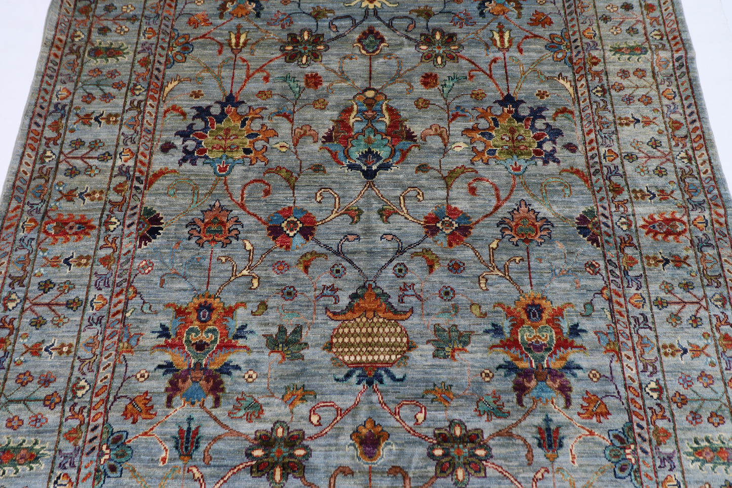 170 x 241 cm | Sultani Afghan Tribal Hand Knotted Veg Dye Wool carpet