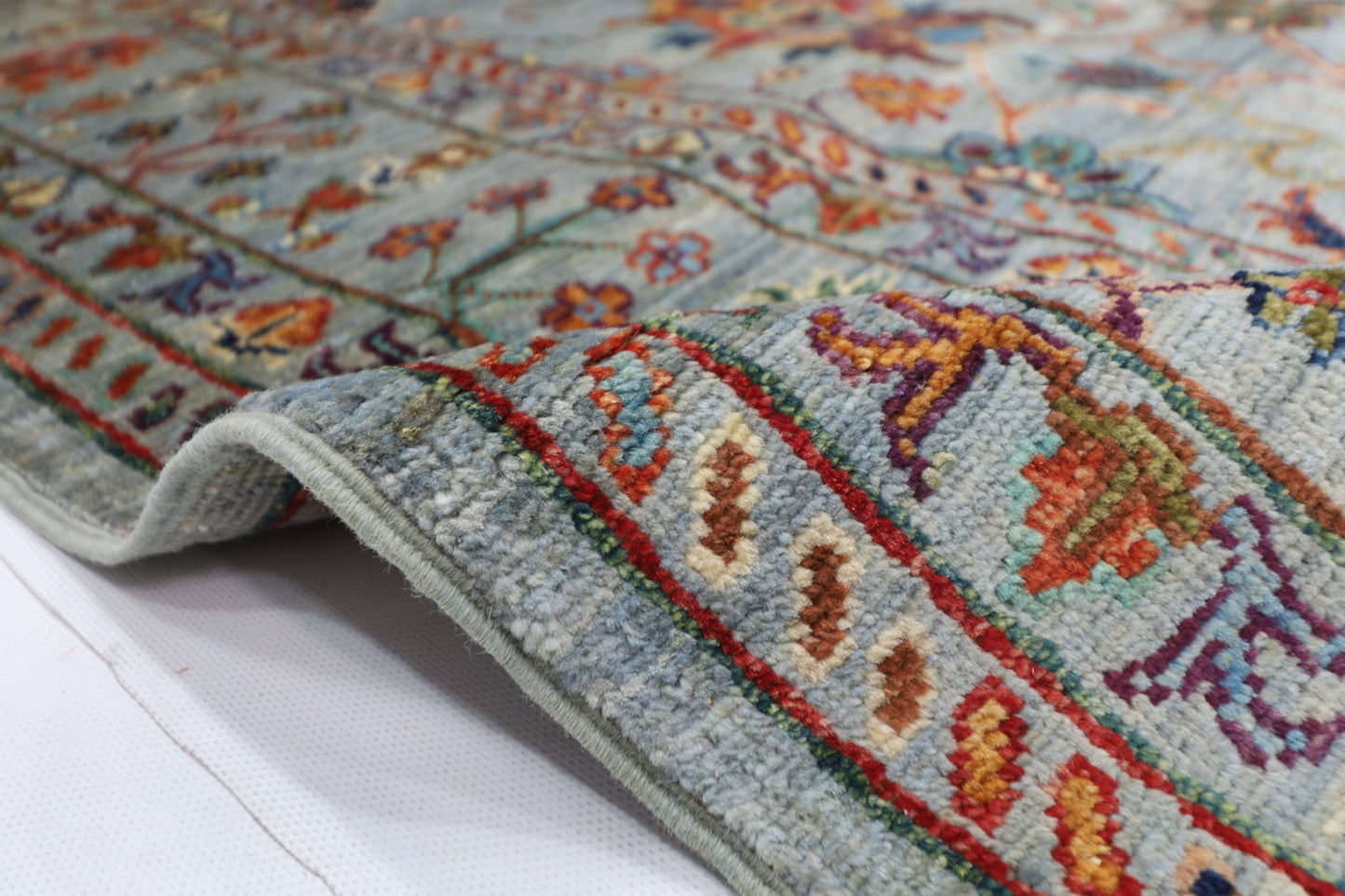 170 x 241 cm | Sultani Afghan Tribal Hand Knotted Veg Dye Wool carpet