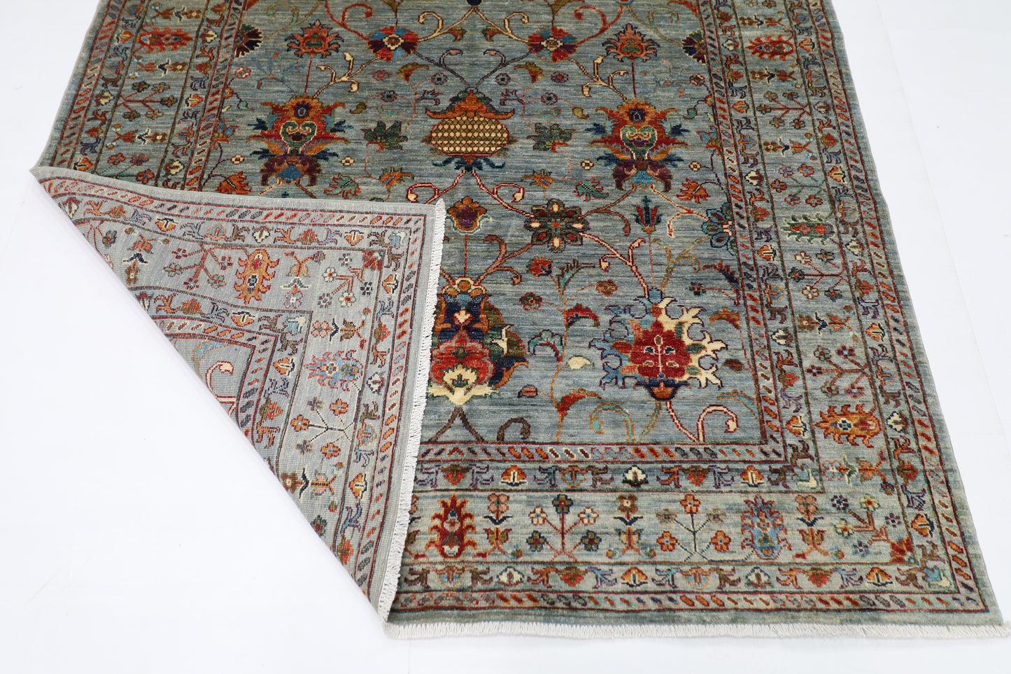 170 x 241 cm | Sultani Afghan Tribal Hand Knotted Veg Dye Wool carpet
