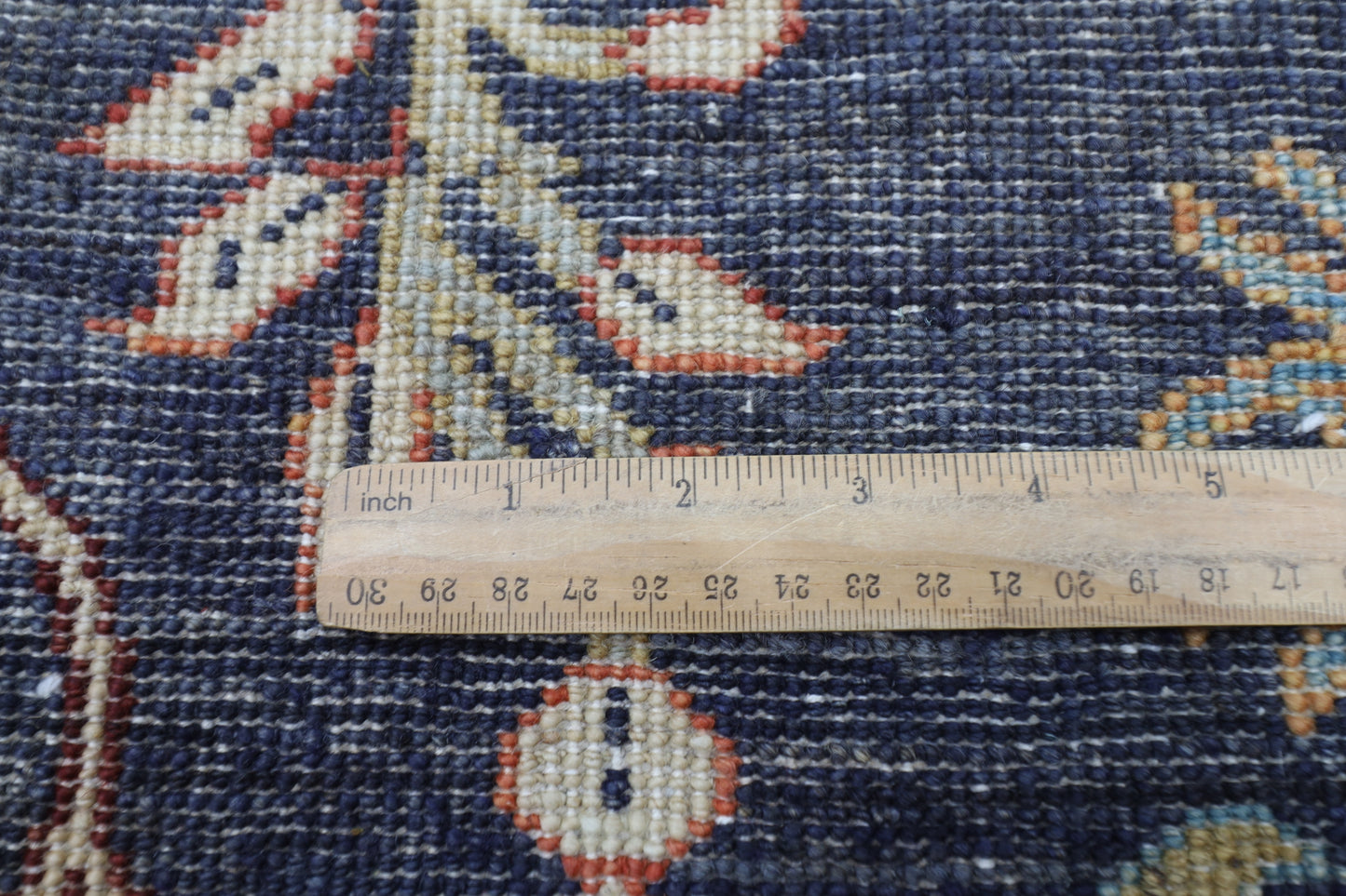 154 x 203 cm | Birds Blue Oriental Area Rug Afghan Hand Knotted Veg Dye Wool carpet