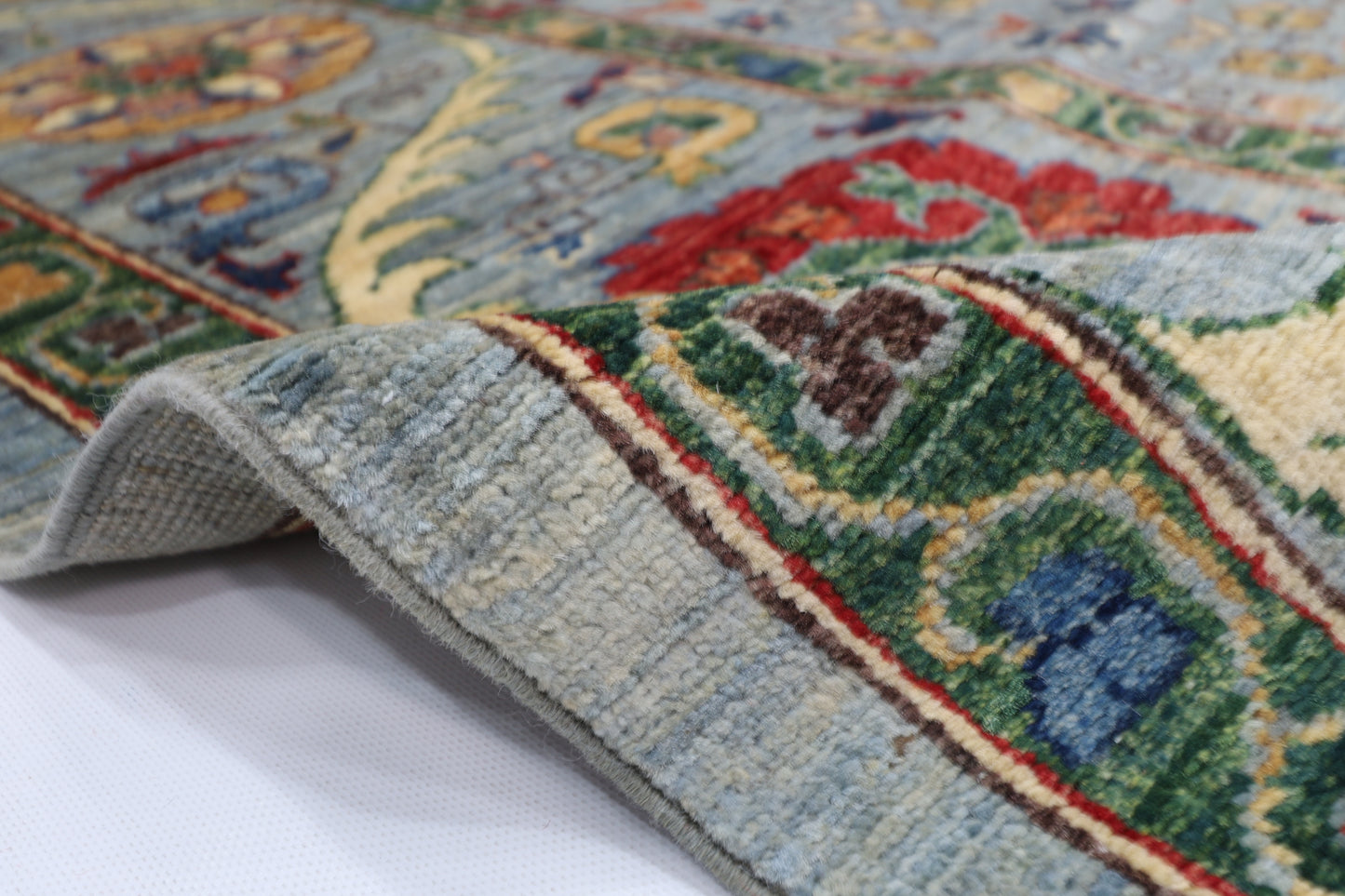 166 x 241 cm | Suzani Afghan Tribal Hand Knotted Veg Dye Wool carpet