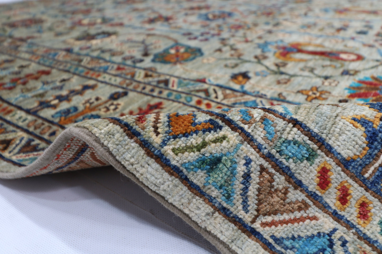 151 x 195 cm | Sultani Afghan Tribal Hand Knotted Veg Dye Wool carpet