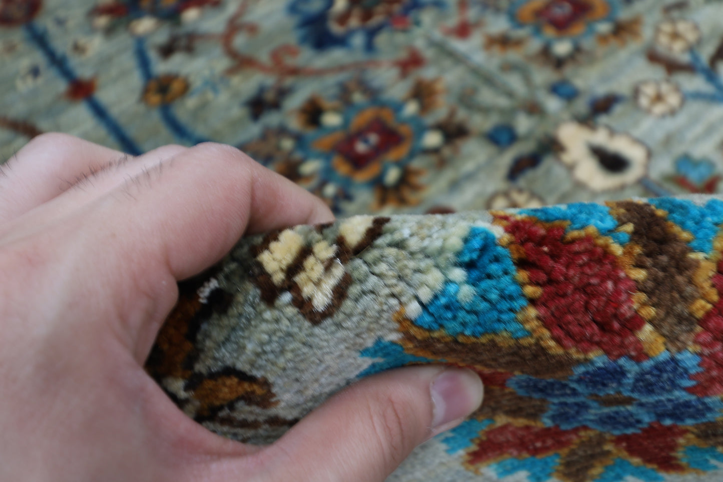 151 x 195 cm | Sultani Afghan Tribal Hand Knotted Veg Dye Wool carpet