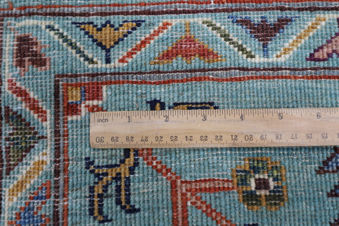 171 x 238 cm | Sultani Turquoise Afghan Tribal Hand Knotted Veg Dye Wool carpet