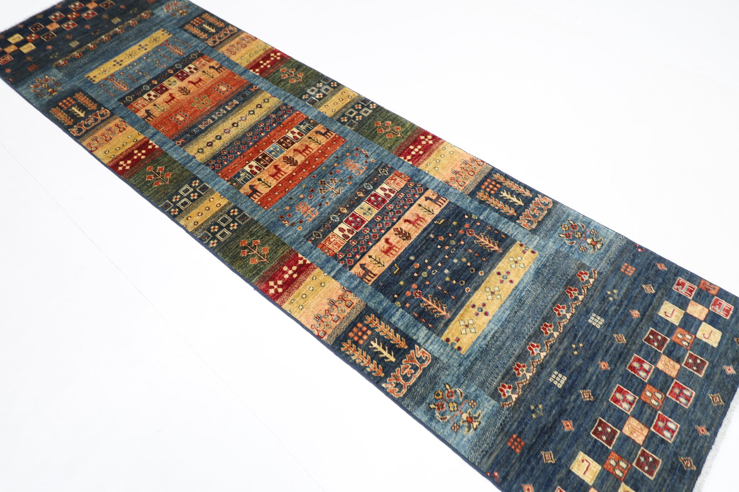80 x 290 cm | Khorjun Animal Afghan Tribal Hand Knotted Veg Dye Wool Runner