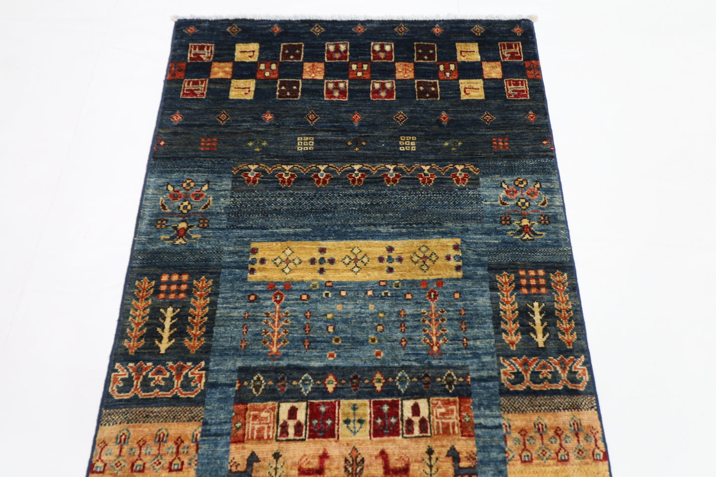 80 x 290 cm | Khorjun Animal Afghan Tribal Hand Knotted Veg Dye Wool Runner