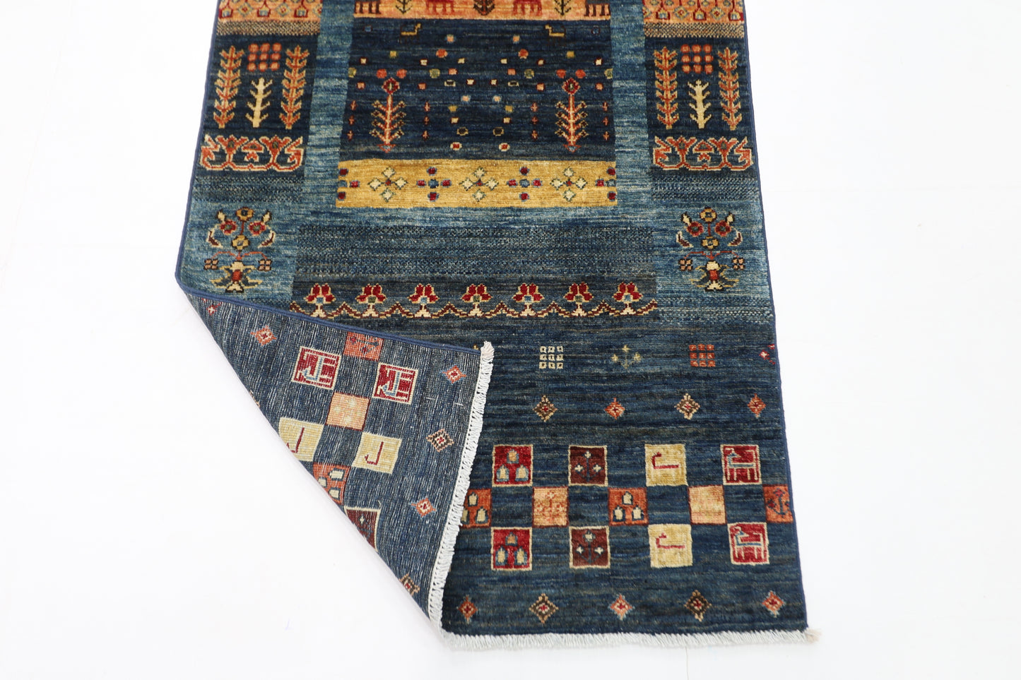 80 x 290 cm | Khorjun Animal Afghan Tribal Hand Knotted Veg Dye Wool Runner