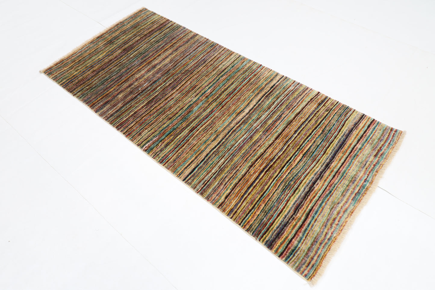85 x 183 cm | Gabbeh Afghan Tribal Hand Knotted Veg Dye Wool Runner
