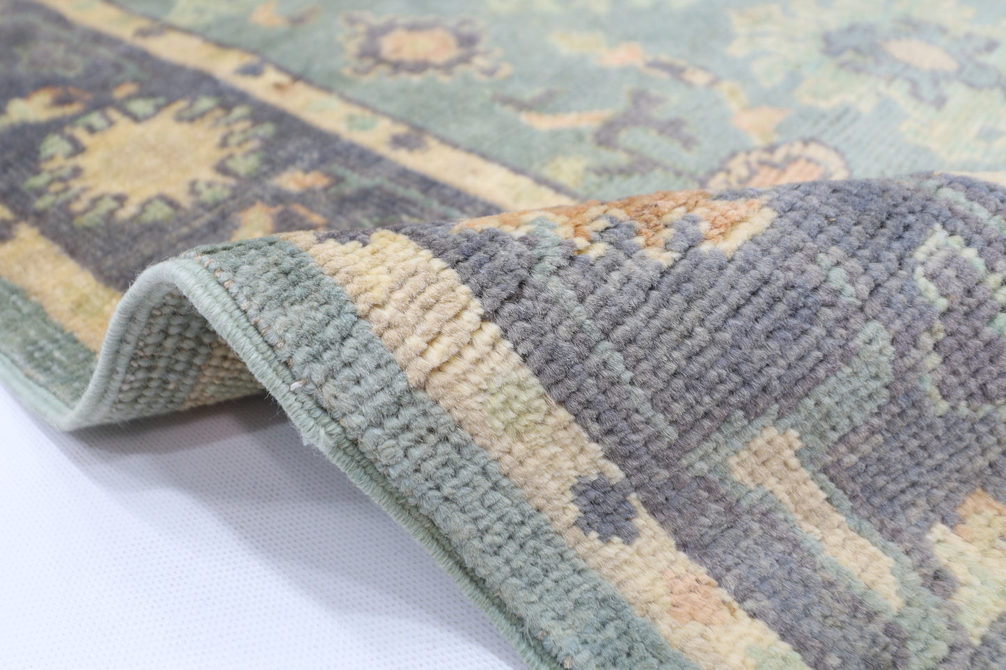 82 x 298 cm | Oushak Afghan Tribal Hand Knotted Veg Dye Wool Runner