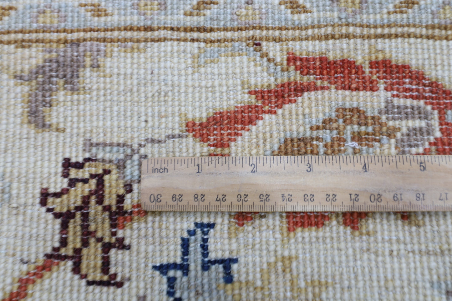93 x 297 cm | Beige Afghan Tribal Hand Knotted Veg Dye Wool Runner