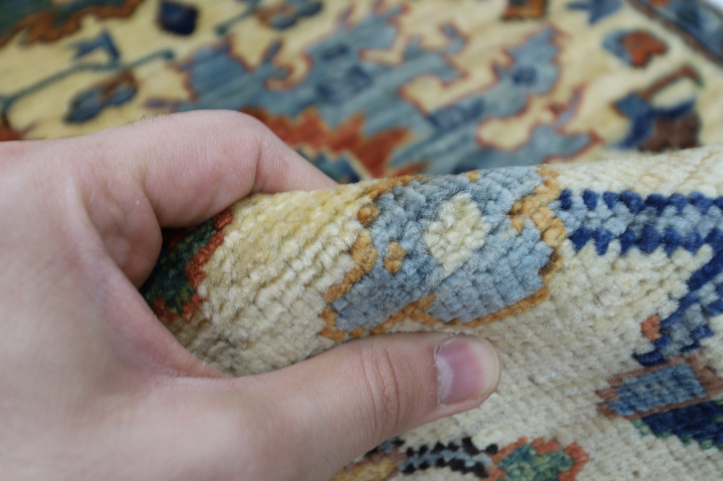 70 x 179 cm | Beige Afghan Tribal Hand Knotted Veg Dye Wool Runner