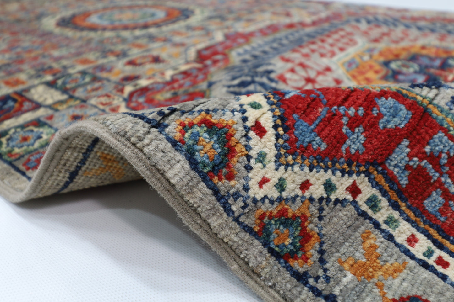 83 x 348 cm | Mamluk Afghan Tribal Hand Knotted Veg Dye Wool Runner