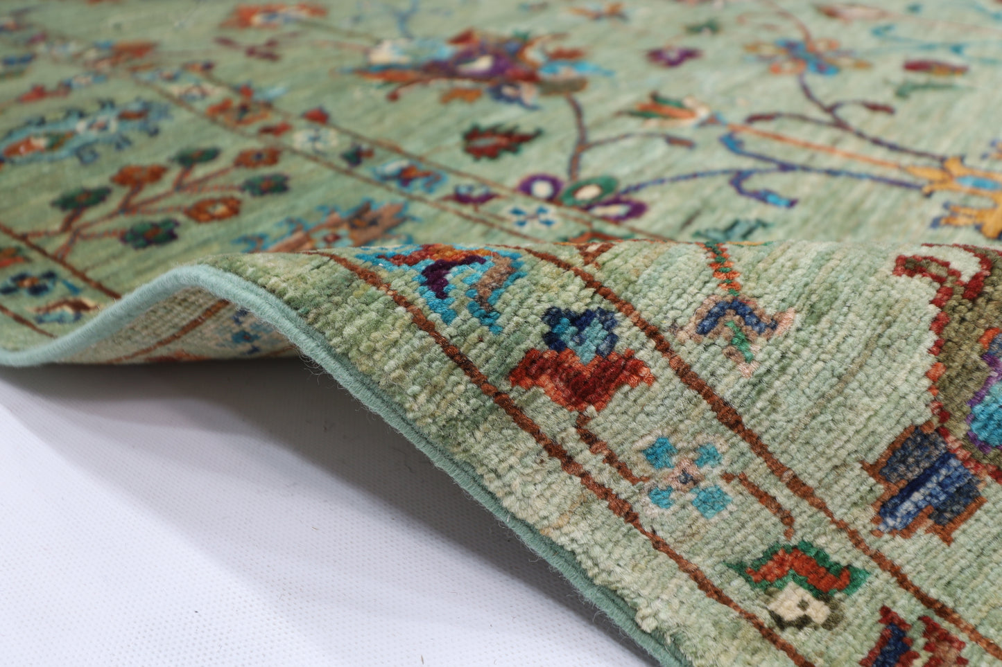 156 x 209 cm | Sultani Afghan Tribal Hand Knotted Veg Dye Wool Runner